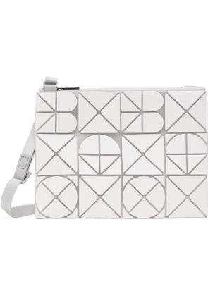 BAO BAO ISSEY MIYAKE White Font Crossbody Bag