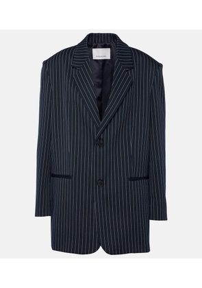 The Frankie Shop Aiden pinstripe twill blazer
