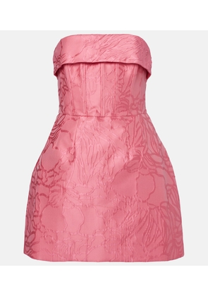 Rebecca Vallance Petra strapless satin minidress