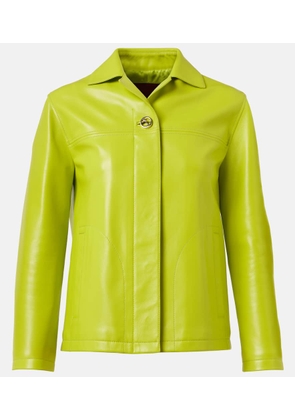 Gucci Interlocking G leather jacket