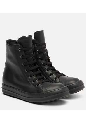 Rick Owens High Top Sneaks leather sneakers