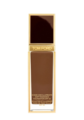 Tom Ford Shade and Illuminate Soft Radiance Foundation SPF 50, Makeup, Nu19 Walnut, 125, Sun Protection, Radiant Finish - 12.5 Walnut