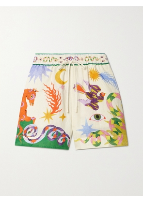 ALÉMAIS - + Lou Benesch Seeker Printed Linen Shorts - Multi - UK 4,UK 6,UK 8,UK 10,UK 12,UK 14,UK 16