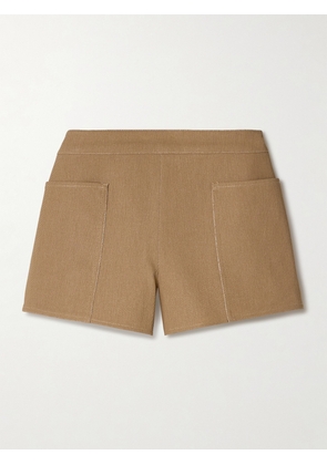 Max Mara - Denaro Cotton-drill Shorts - Metallic - UK 4,UK 6,UK 8,UK 10,UK 12,UK 14