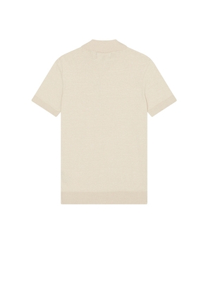 Barbour Buston Knit Polo in Beige. Size L. Also in XL/1X.