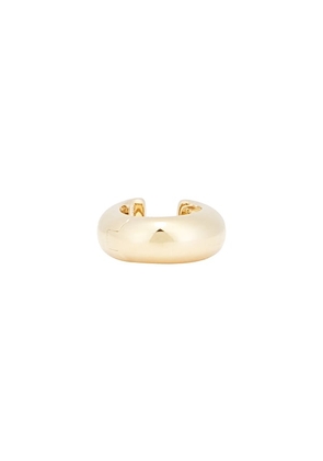 EF COLLECTION Jumbo Sasha Ear Cuff in Metallic Gold.