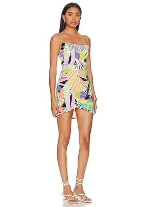 Indah Rowan Mini Dress in Green. Size M. Also in S, XS.