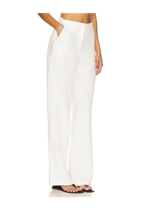 FAITHFULL THE BRAND Sanne Pant in White. Size L. Also in M, S, XS.