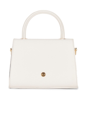 olga berg Sasha Top Handle Bag in White.