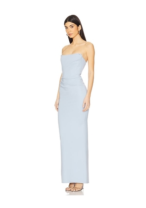 Michael Costello x REVOVLE Briggs Gown in Baby Blue. Size L. Also in M, S, XL, XS, XXS.