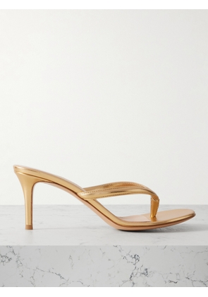 Gianvito Rossi - Calypso 70 Metallic Leather Sandals - Gold - IT35,IT35.5,IT36,IT36.5,IT37,IT37.5,IT38,IT38.5,IT39,IT39.5,IT40,IT40.5,IT41,IT41.5,IT42