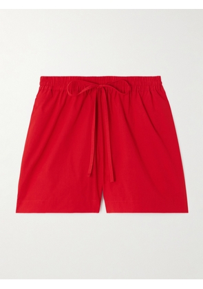 Matteau - Organic Cotton-poplin Shorts - Red - 1,2,3,4,5