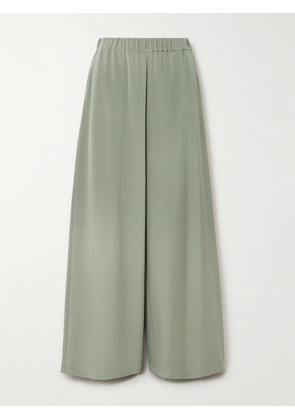 Max Mara - Bonn Silk-blend Pants - Green - UK 6,UK 8,UK 10,UK 12,UK 14,UK 16,UK 18