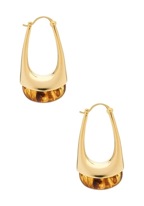 SHASHI x REVOLVE Elysee Hoop in Metallic Gold.