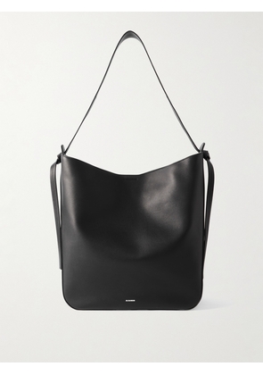 Jil Sander - Knotted Leather Shoulder Bag - Black - One size