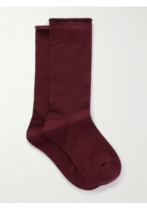Brunello Cucinelli - Cashmere-blend Socks - Burgundy - XS,S,M,L