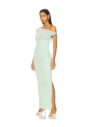 Runaway The Label Chyna Midi Dress in Green. Size L. Also in M, S, XL, XS.