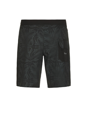 Rivvia Projects Logger 18 Maze Trunk in Black. Size 30. Also in 32, 34, 36.
