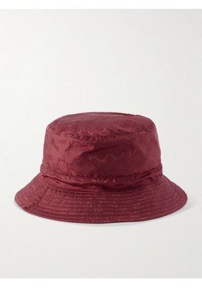 Gucci - Reversible Shell Bucket Hat - Burgundy - L