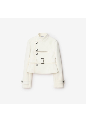 Burberry Stretch Cotton Blend Tailored Jacket