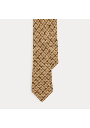 Houndstooth-Overcheck Wool Tie