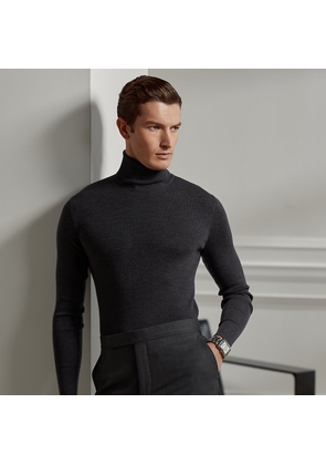 Slim Fit Rib-Knit Wool Jumper