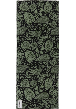 Jil Sander Green & Black Tropical Beach Mat