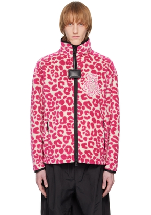 Moncler Genius 1 Moncler JW Anderson White & Pink Zip-Up Sweatshirt