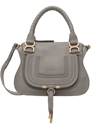 Chloé Taupe Medium Marcie Double Carry Bag