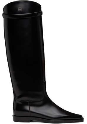 TOTEME Black 'The Riding' Tall Boots