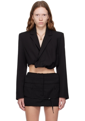 JACQUEMUS Black Le Chouchou 'La Veste Bahia Courte' Blazer