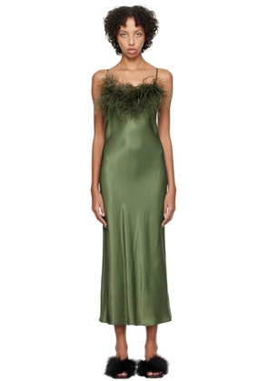 Sleeper Green Boheme Slip Dress