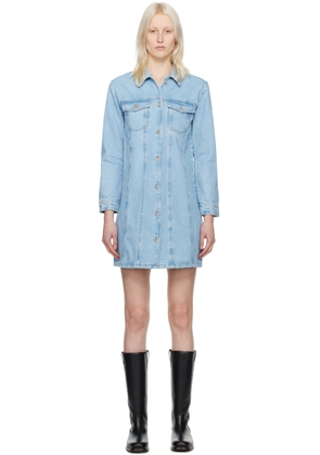 A. P.C. Blue Alpine Denim Minidress