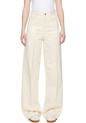 TOTEME Off-White Wide-Leg Jeans