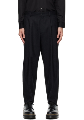 Comme des Garçons Homme Deux Black Paisley Trousers