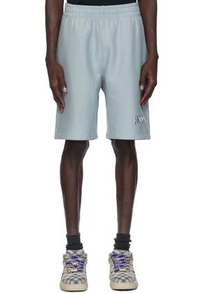 Burberry Blue Logo Cotton Shorts
