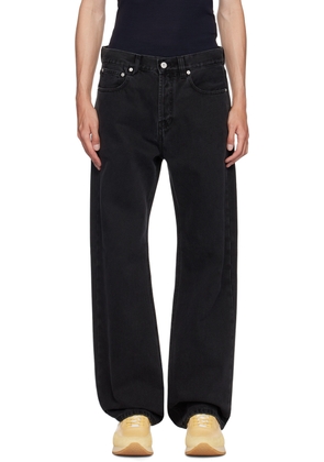 JACQUEMUS Black La Casa 'Le de Nîmes droit' Jeans