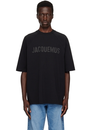 JACQUEMUS Black Les Classiques 'Le t-shirt Typo' T-Shirt