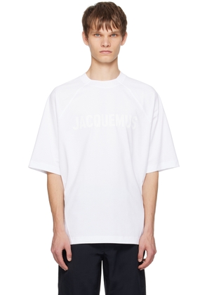 JACQUEMUS White Les Classiques 'Le t-shirt Typo' T-Shirt