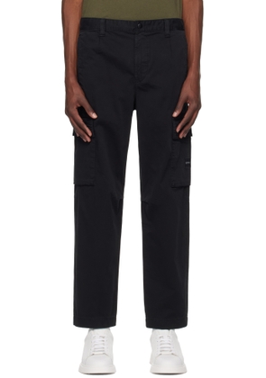 BOSS Black Logo Patch Cargo Pants