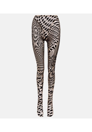 Mugler Printed tights