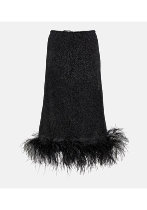 Oseree Lumiere Plumage midi skirt