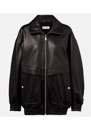 Nour Hammour Beck leather bomber jacket