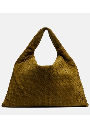 Bottega Veneta Hop Intrecciato Large suede tote bag