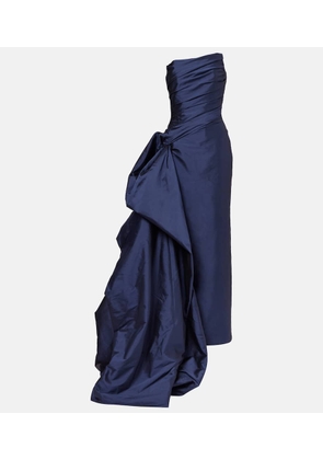 Marmar Halim Ruched taffetta gown