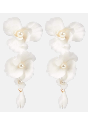 Jennifer Behr Mariam floral drop earrings