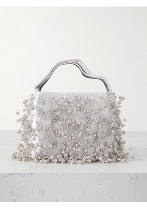 Cult Gaia - Solene Mini Crystal-embellished Satin Tote - Neutrals - One size