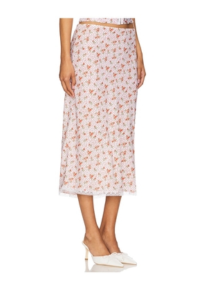 Bella Venice The Roxy Skirt in Red,Ivory. Size L. Also in M, S, XL, XS.