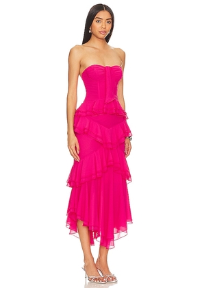 NBD Sarita Gown in Fuchsia. Size XS. Also in L, M, S, XXS.