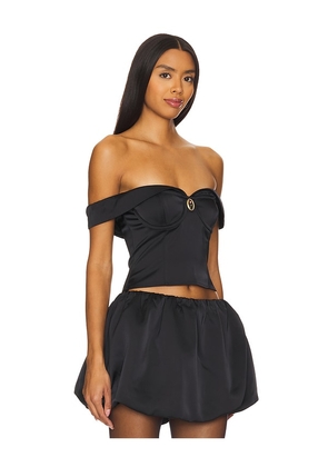 MAJORELLE Carolina Top in Black. Size M. Also in S, XL, XXS.